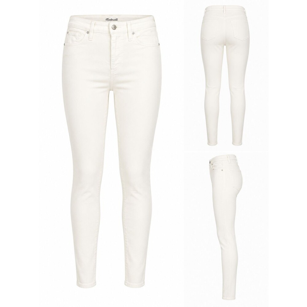 Madewell 10" High Rise Skinny Jeans White Women's Size 27